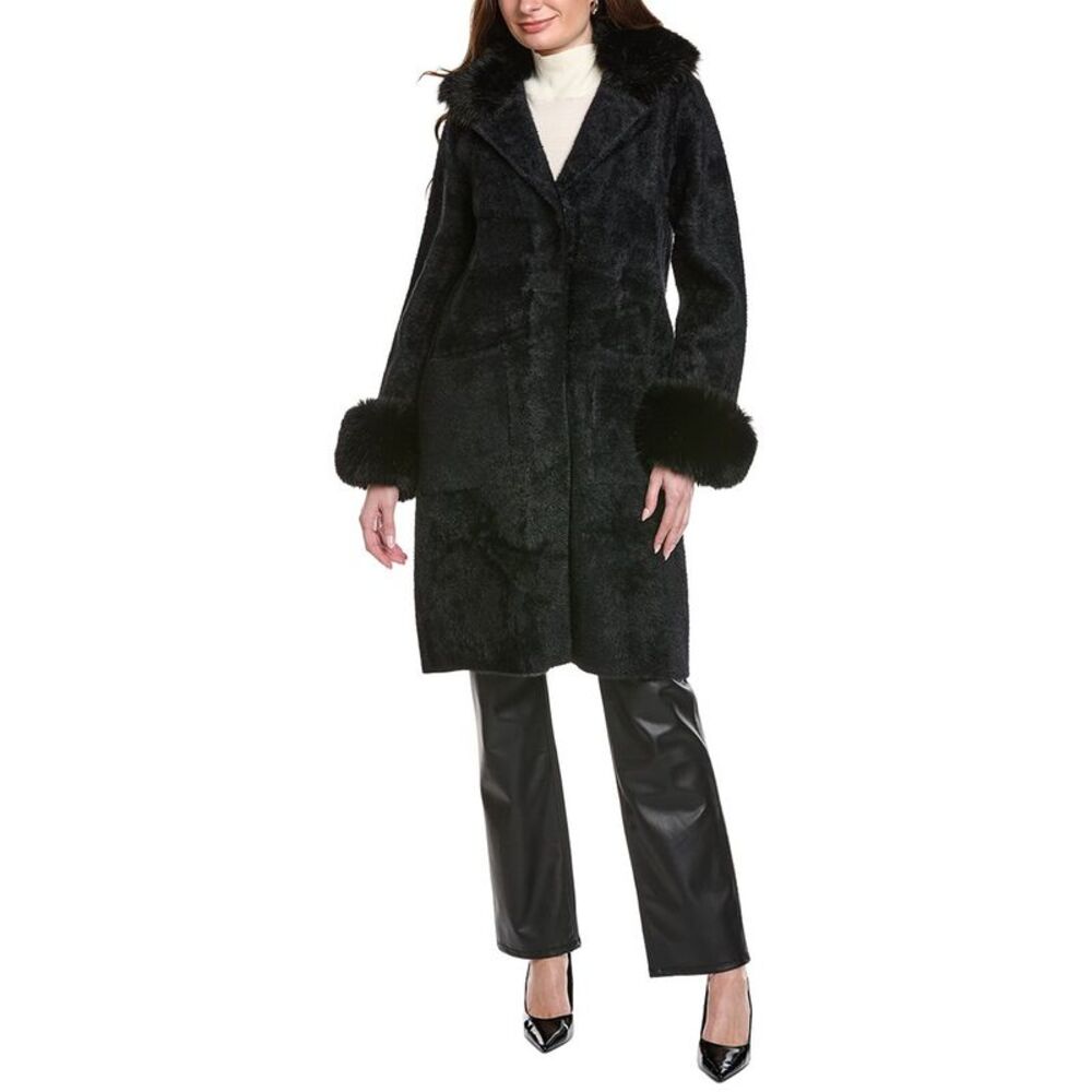 Joseph Ribkoff Womens  Long Coat, Black